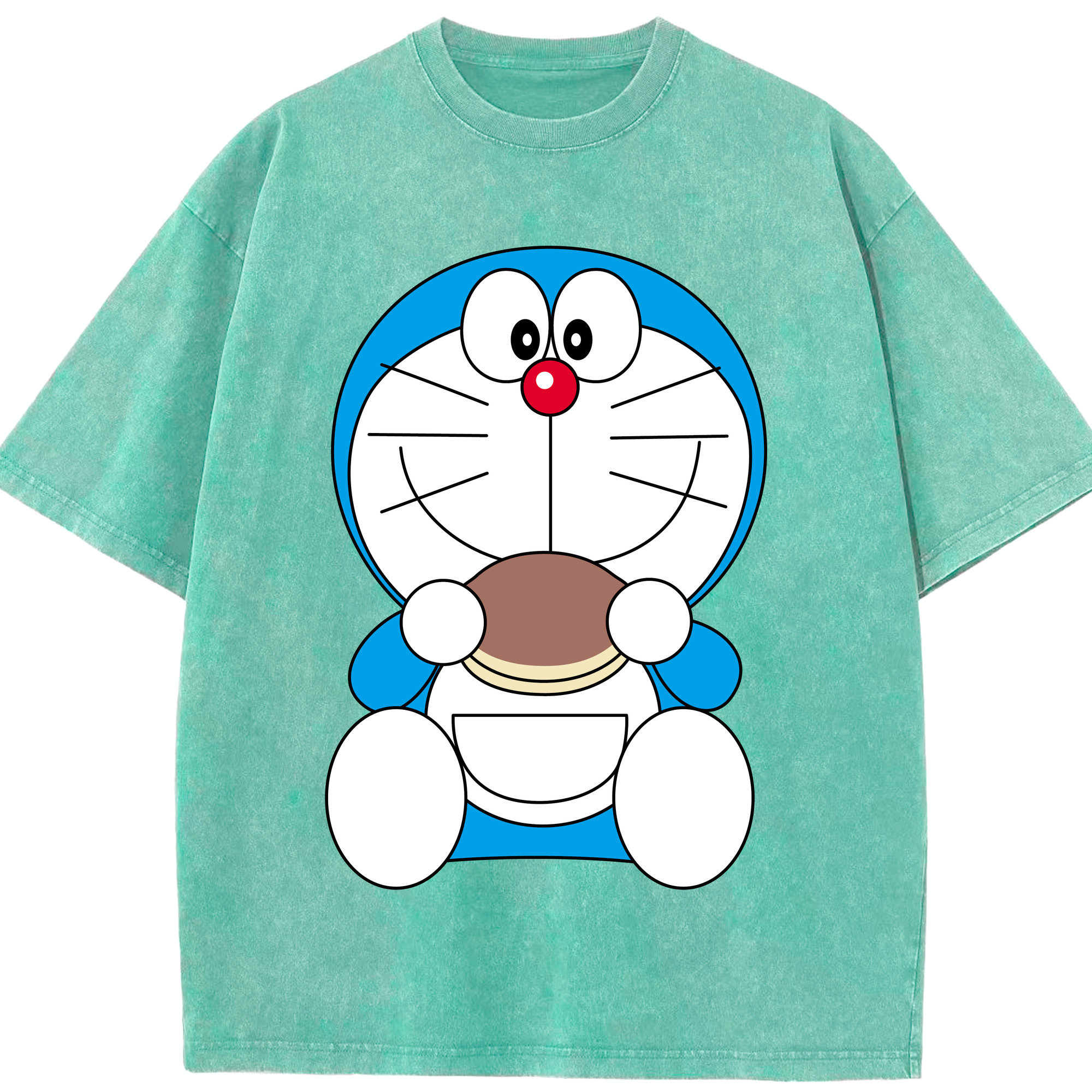 （画像用） ドラえもん Doraemon 綿100% ヴィンテージ風 半袖Tシャツ（フロントプリント）
